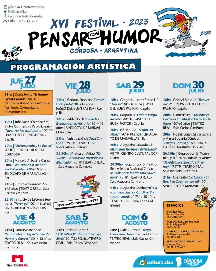 XVI Festival Pensar con Humor 2023