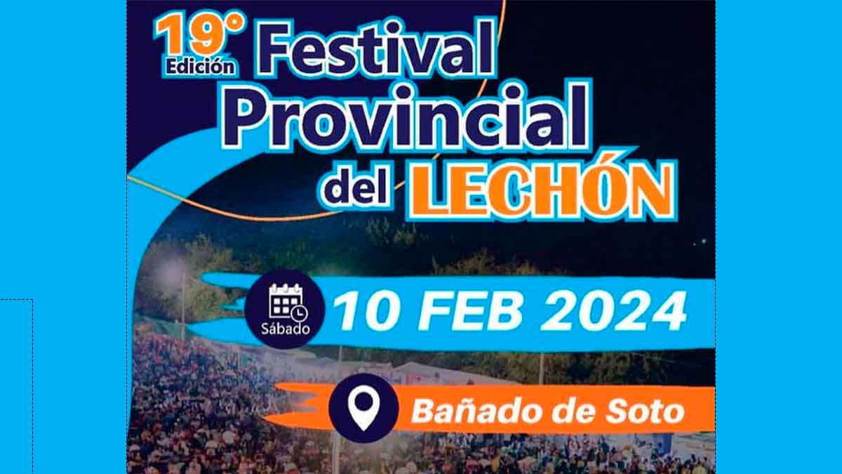 Festival provincial del lechón en el Bañado de soto 2024
