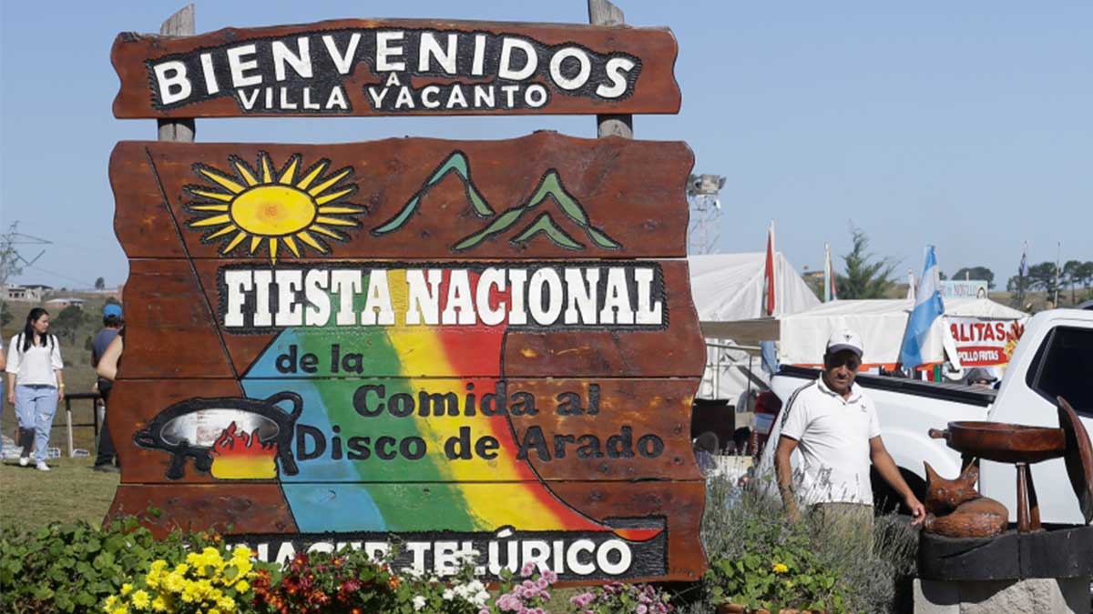 Fiesta Nacional de la Comida al Disco de Arado en Villa Yacanto