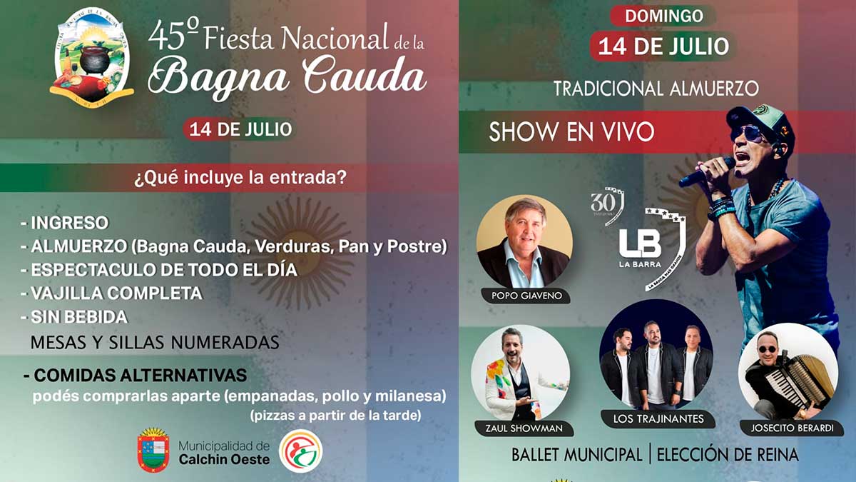 45° edición de la Fiesta Nacional de la Bagna Cauda