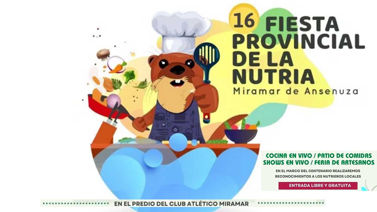 16 fiesta provincial de la nutria en Miramar de Ansenuza