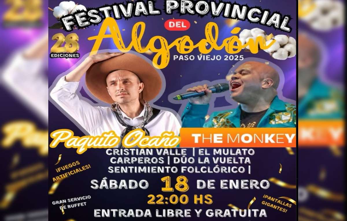 Festival Provincial del Algodón en Paso Viejo 2025