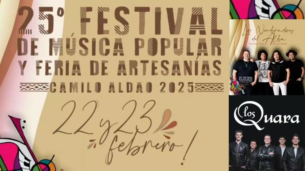 Festival de Música Popular y Artesanías 2025 en Camilo Aldao