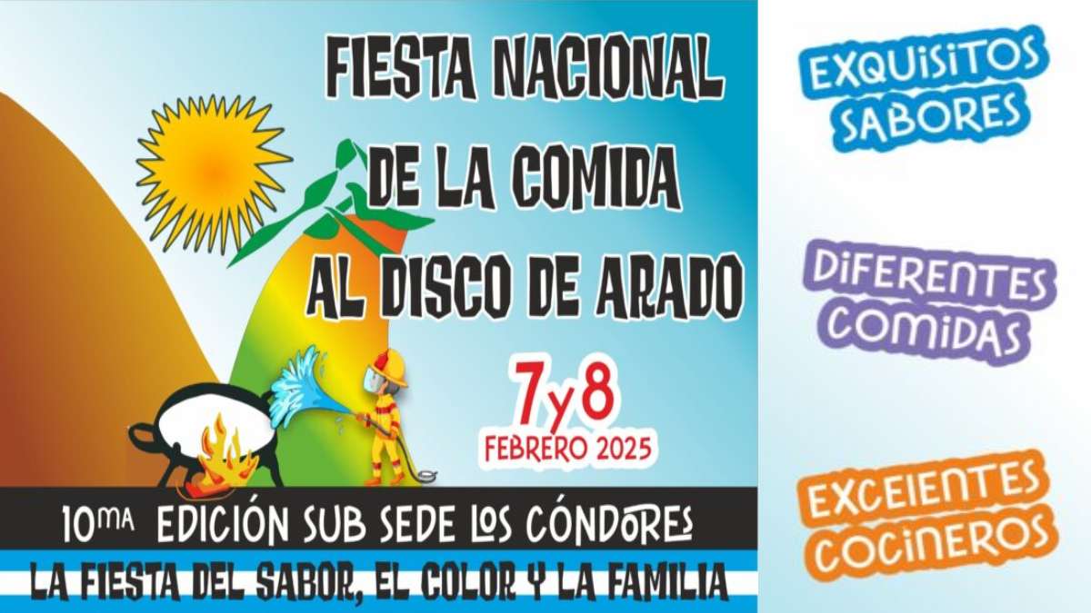 Fiesta Nacional de Comidas al Disco de Arado en Los Cóndores