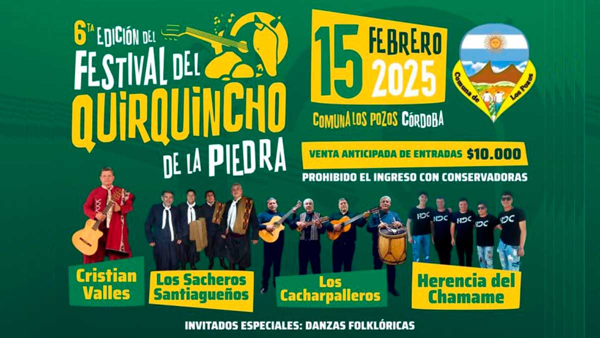 festival del quirquincho de la piedra en Los Pozos