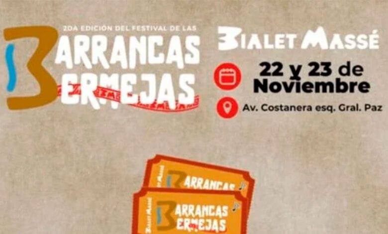 Festival Barrancas Bermejas Bialet Massé