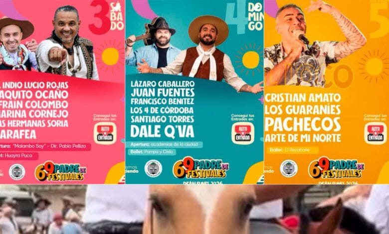 Padre de Festivales 2026 Dean Funes