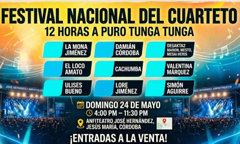 Festival Nacional del Cuarteto en Jesús María
