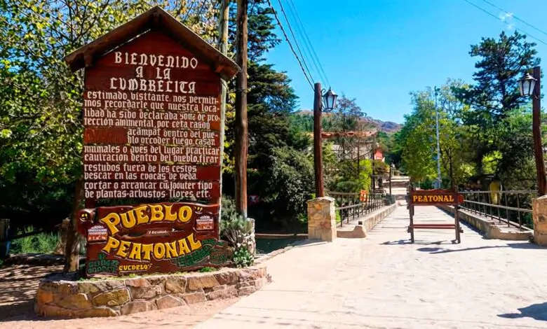 Acceso a La Cumbrecita
